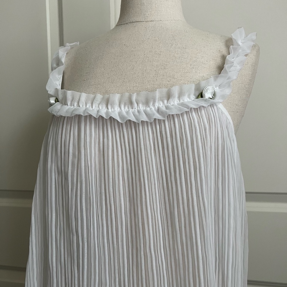 Victoria's Secret White Pleated Dress - Picture 2 of 7